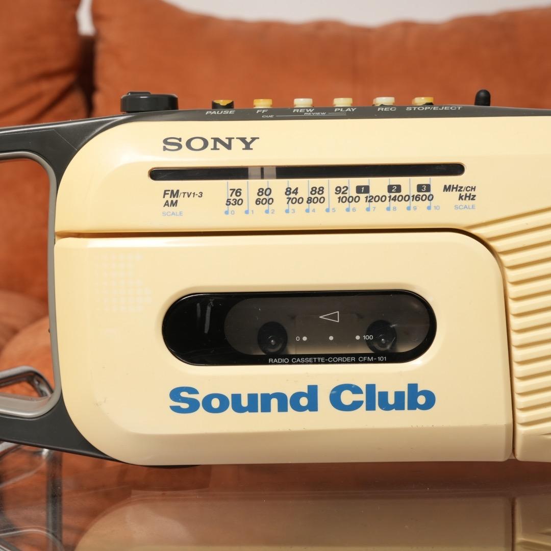 可動品 ソニー SONY Sound Club CFM-101 ラジカセ