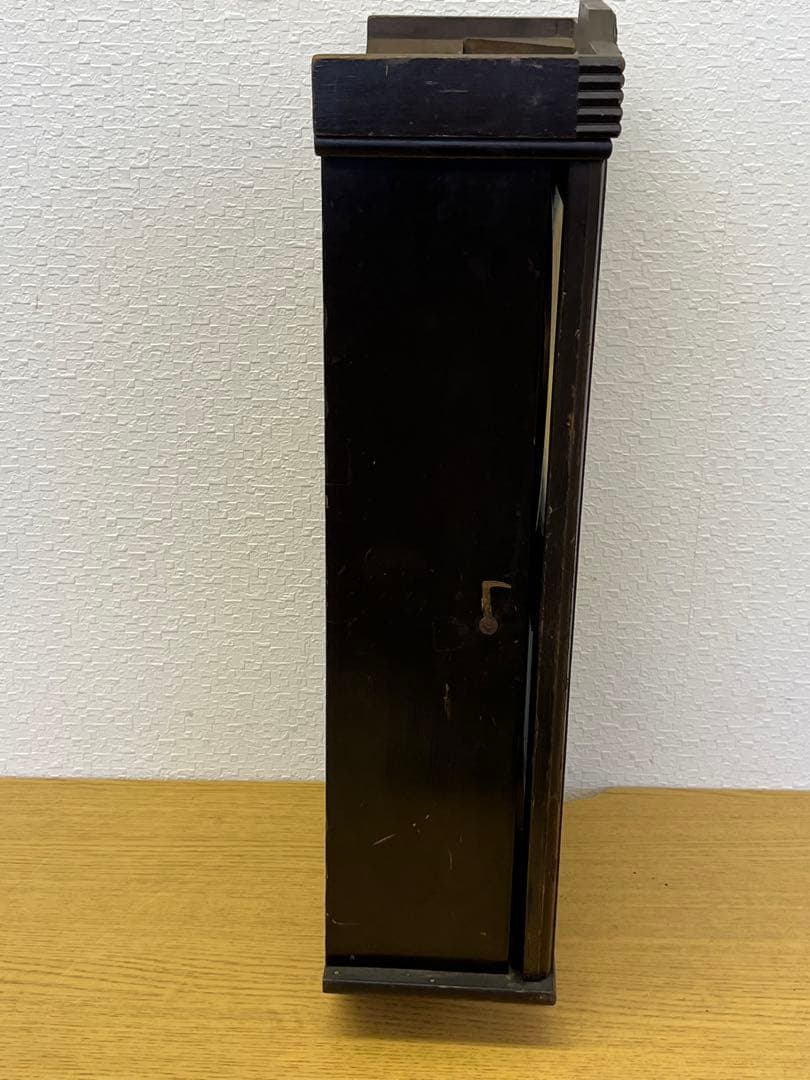 壁掛け振り子時計　SEIKOSHA 木製　アンティーク　レトロ　真鍮文字盤