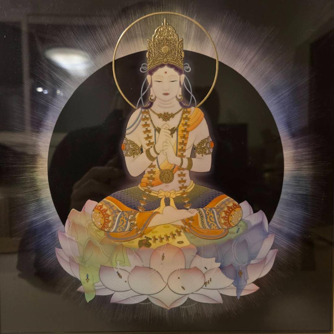 草場一壽　大日如来　エンボスリトグラフ　仏画　直筆サイン　仏教美術　現代アート