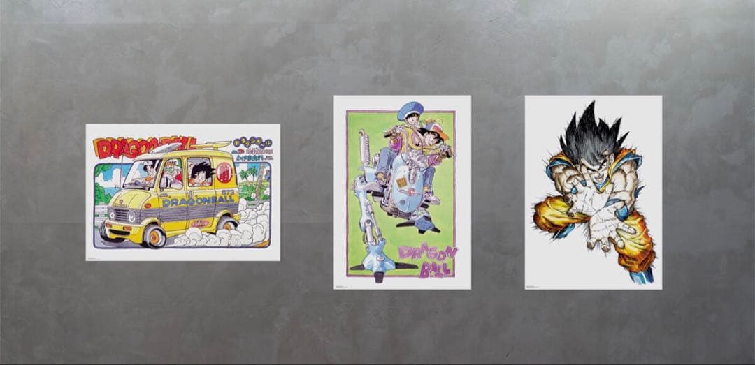 ゲンキマツリ ドラゴンボール 40周年 原作イラストグッズ B1ポスター 3種