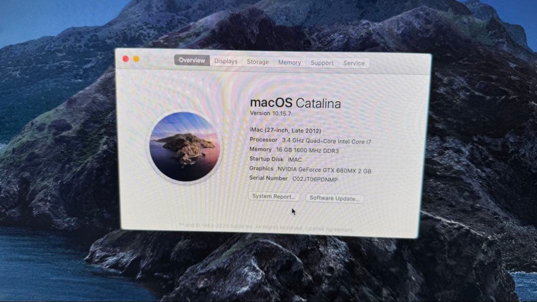 Apple iMac 27インチ (Late 2012)