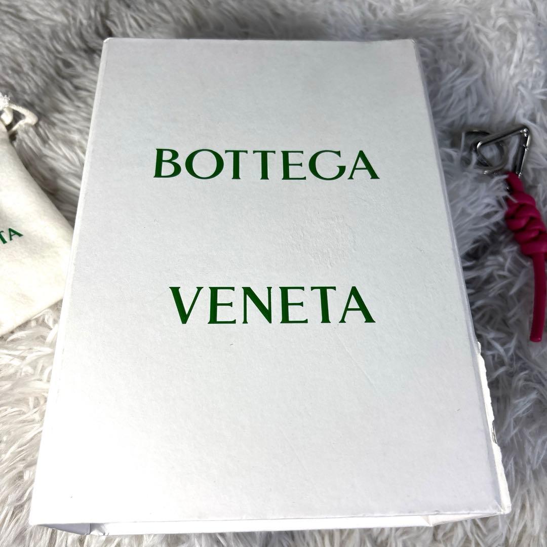 【美品】希少　Bottega Veneta トライアングルキーリング ピンク