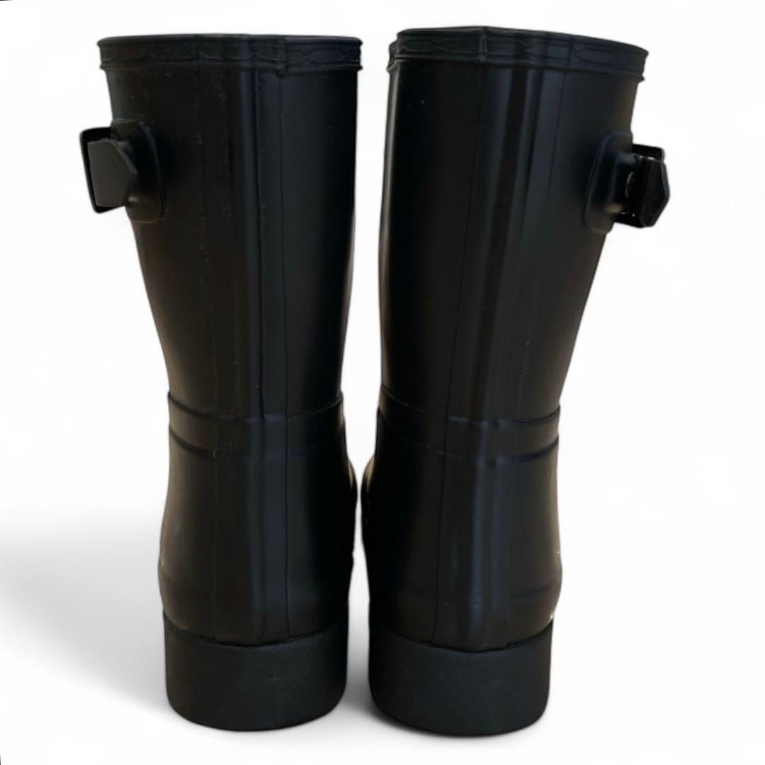 美品　ハンター　レディース　レインシューズ　ブラック　スリム　23.5㎝