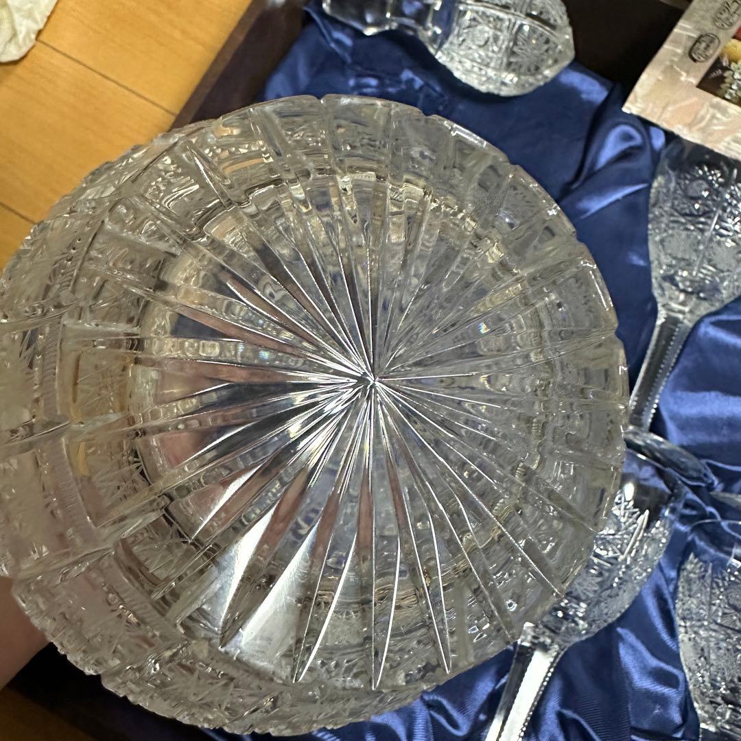 未使用 美品 ボヘミア クリスタル 500PK デキャンタ ワイングラス 6客