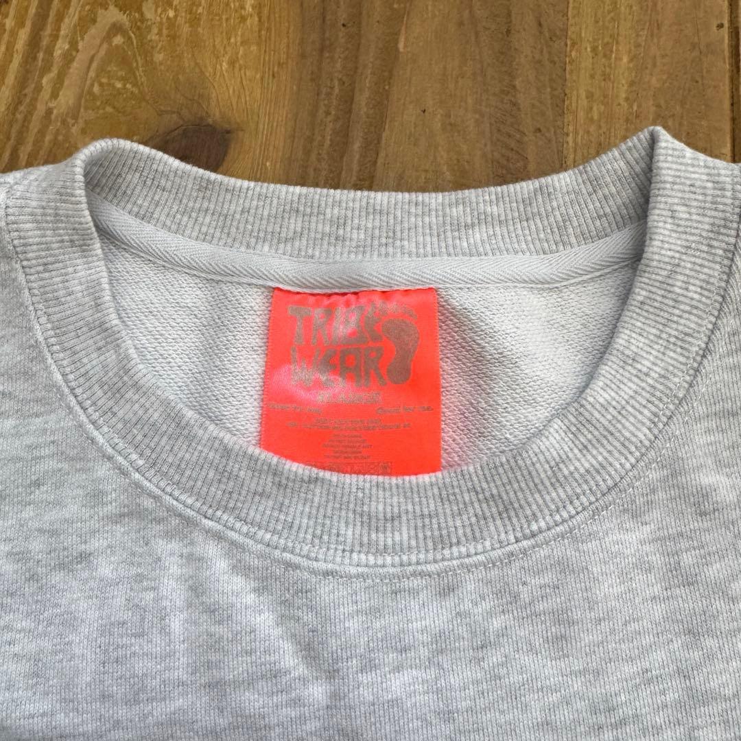 m*4様 スチャダラパー 刺繍ロゴ スウェット アッシュグレー XLサイズ