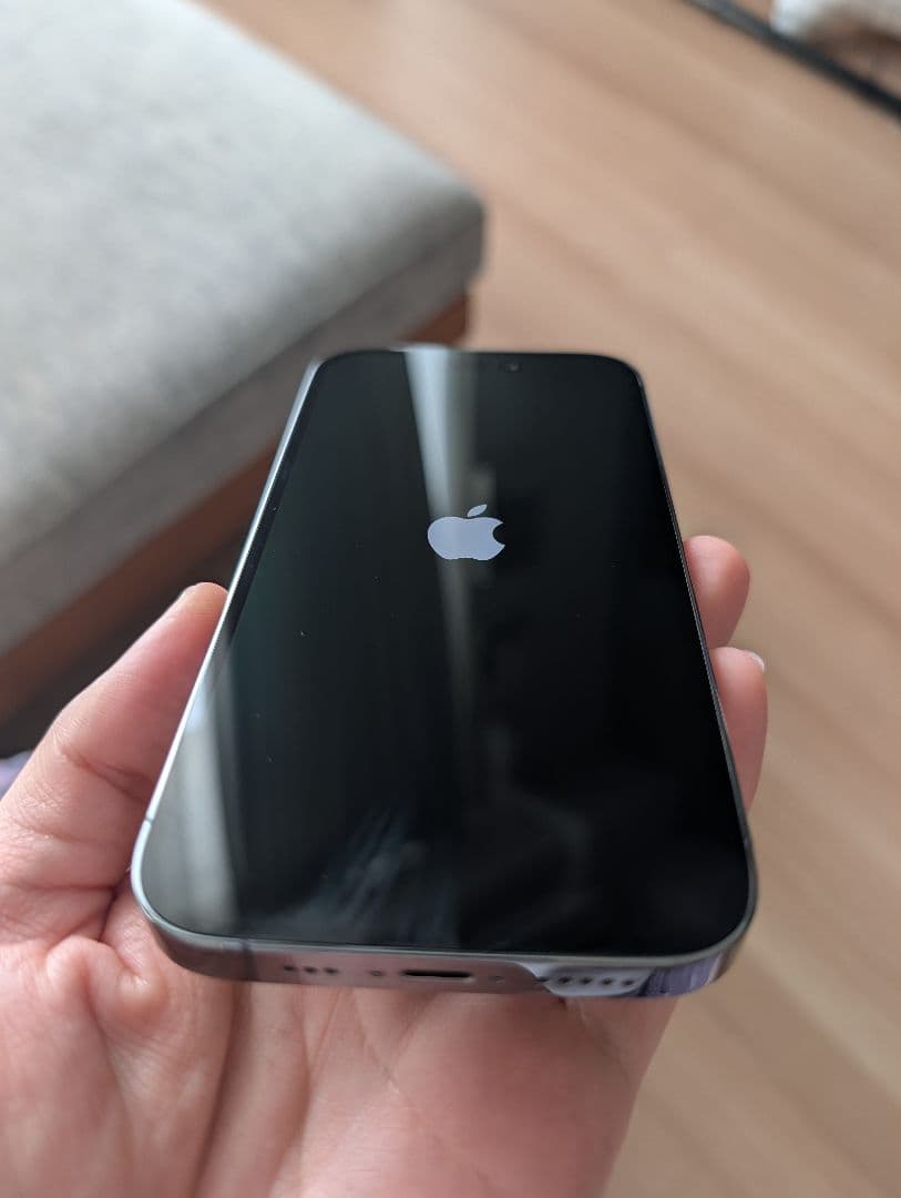 【美品】iPhone14pro　256gb ディープパープル　simフリー