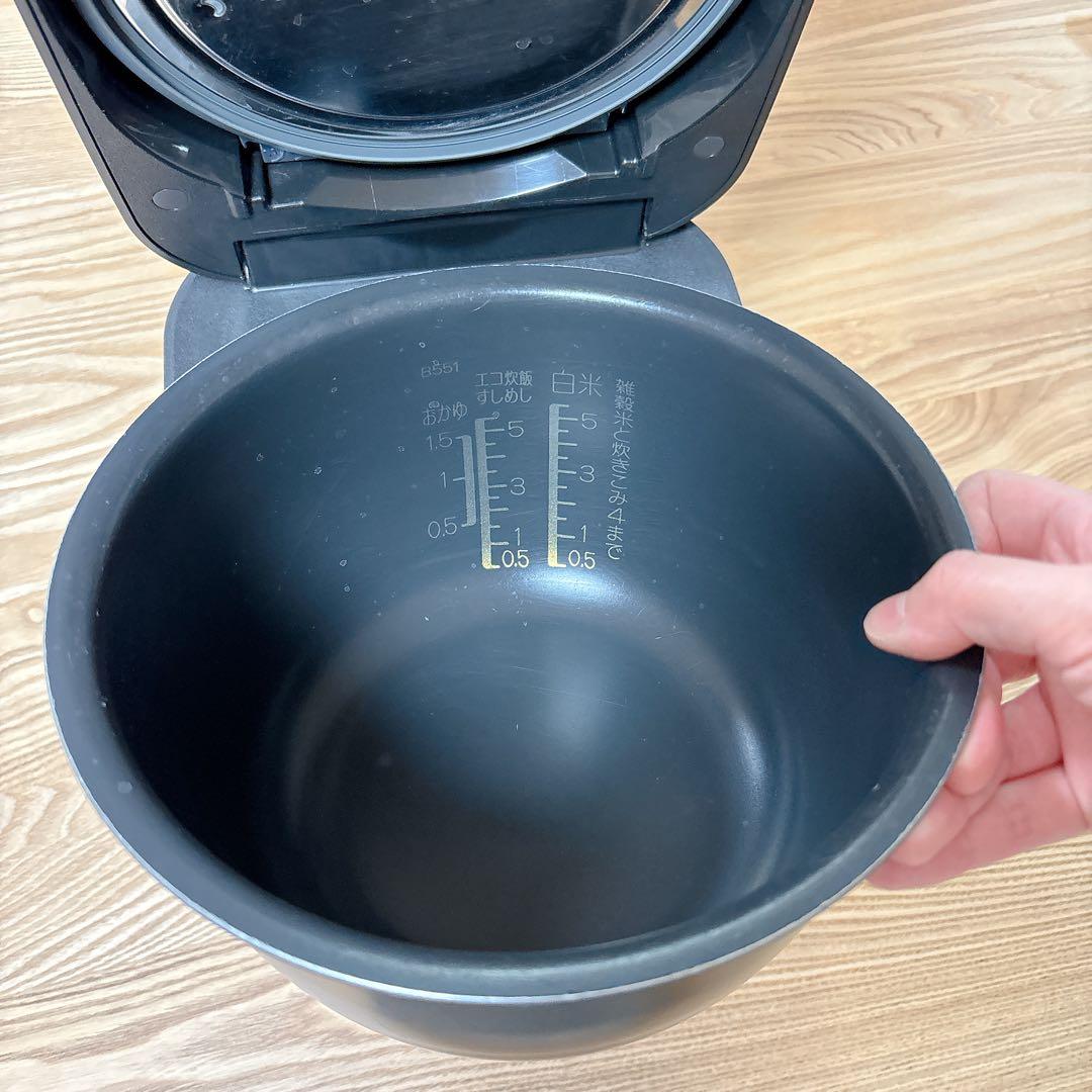 象印 stan.炊飯器　炊飯器　おしゃれ　家電　黒　木目　炊飯ジャー　スタンプ