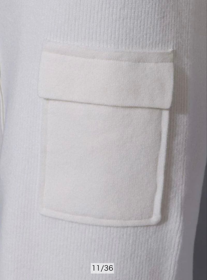 アルページュストーリー ハーフジップ ミニ ニットワンピース