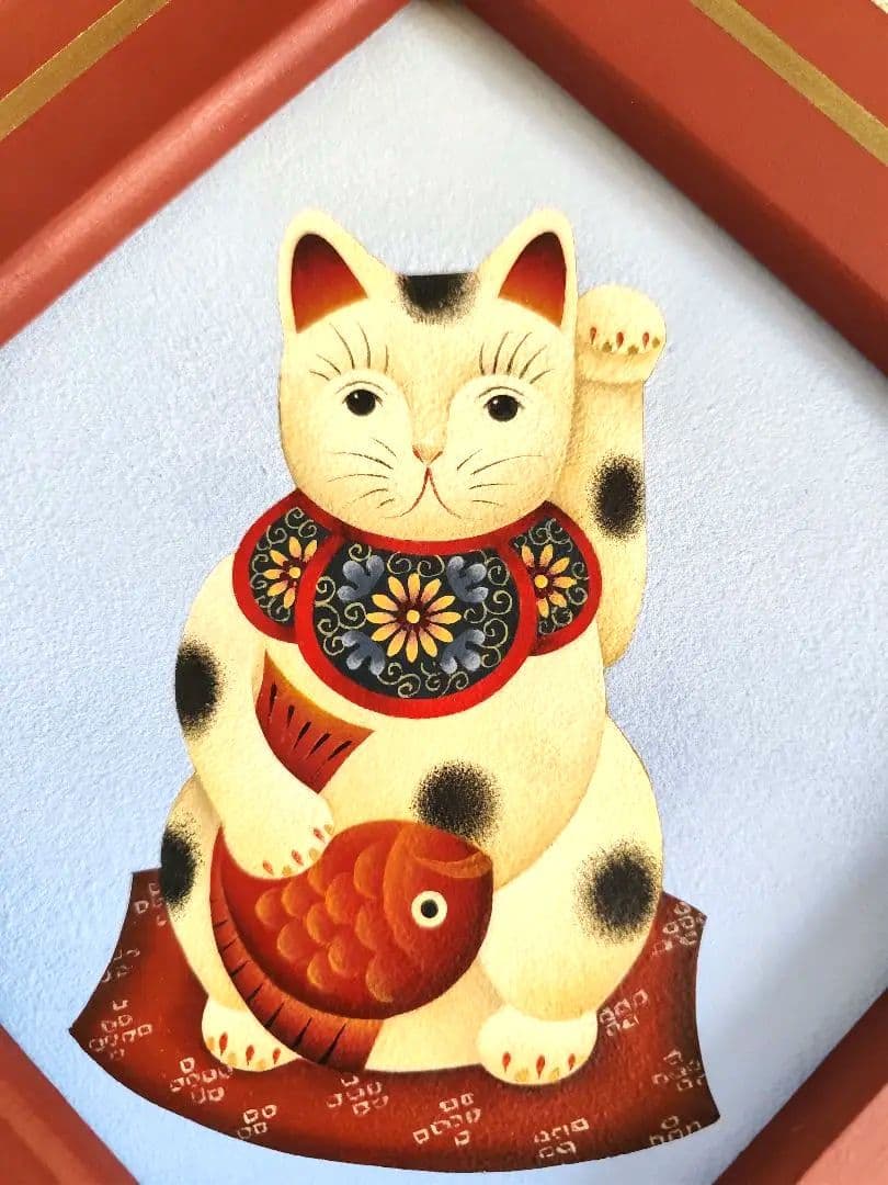 トールペイント 宝船 招き猫 張り子犬 お雛様 ４柄 和風 古屋加江子