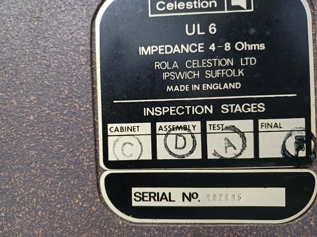 CELESTION UL6 スピーカーペア