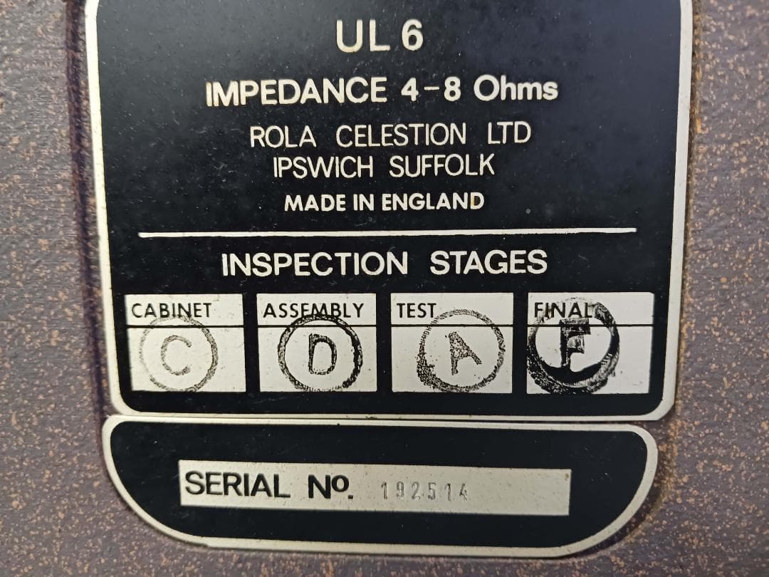 CELESTION UL6 スピーカーペア