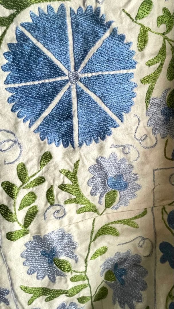 槙*様 ウズベキスタン スザニ刺繍　ソファカバー　ベッドカバー