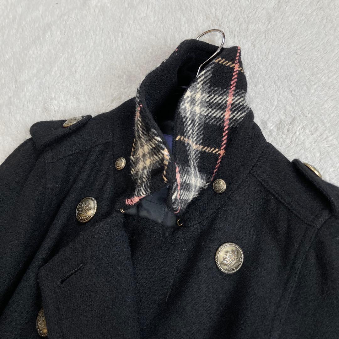 BURBERRY BLUE LABEL　ナポレオンジャケット　ノバチェック　黒