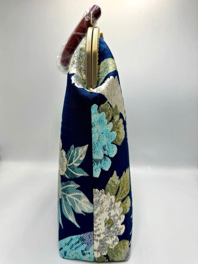 ハンドメイド　大きながま口バッグ　#559