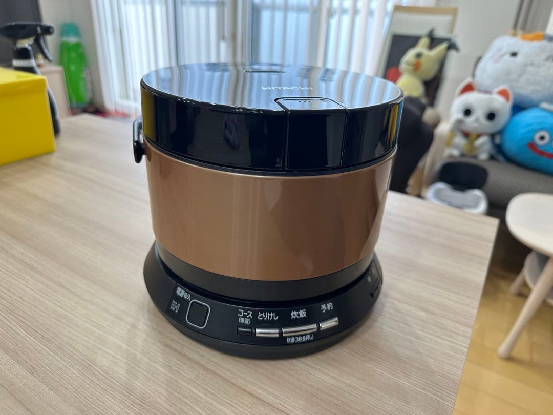 HITACHI 炊飯器 デジタル表示 黒茶
