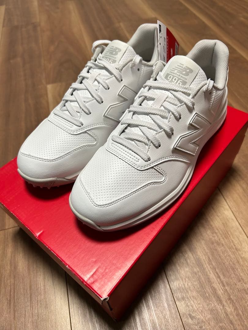 【限定値下げ】【新品】ゴルフシューズ　ニューバランス 996 ホワイト