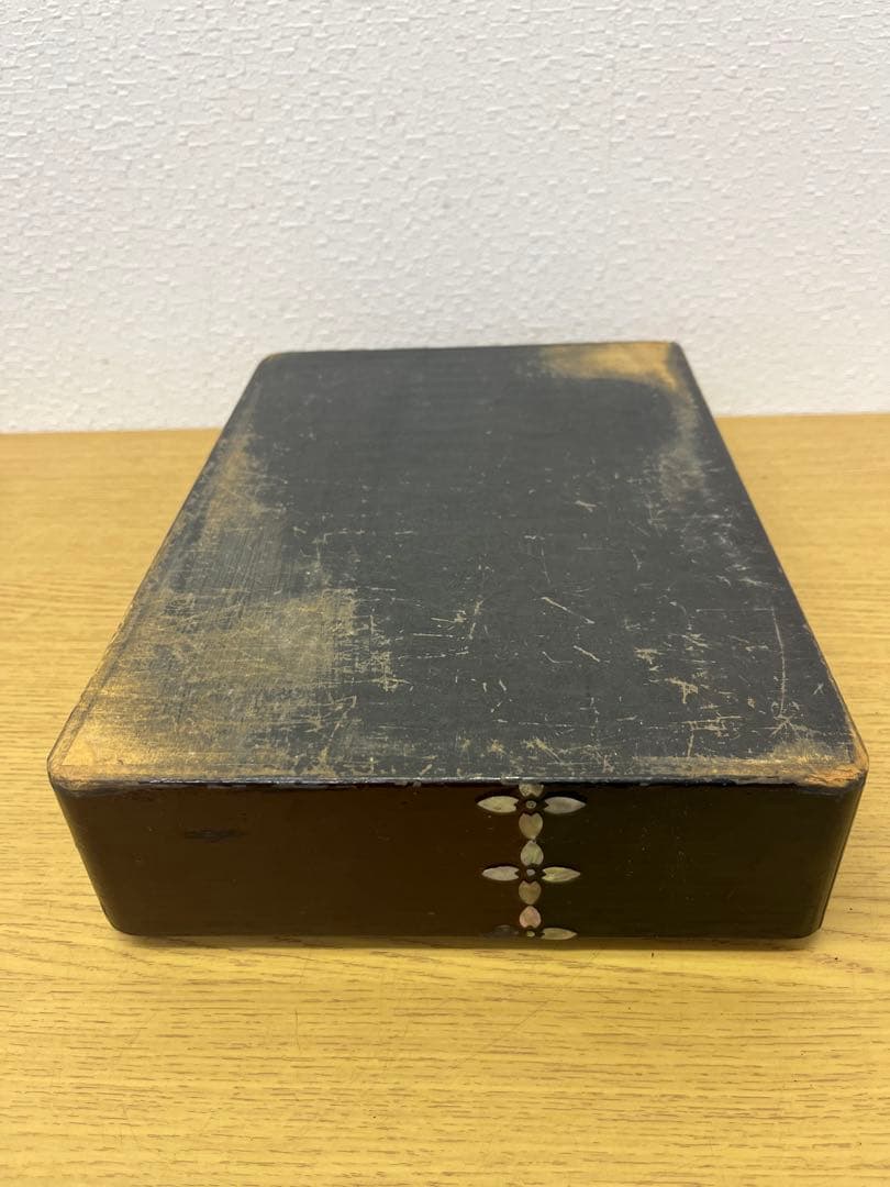 文箱　漆器　螺鈿細工　工芸品　アンティーク