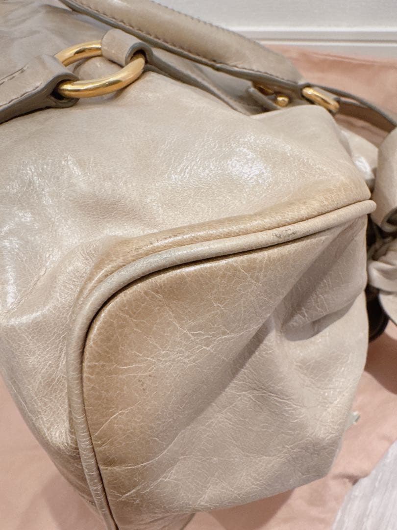 miumiu ハンドバッグ　りぼん