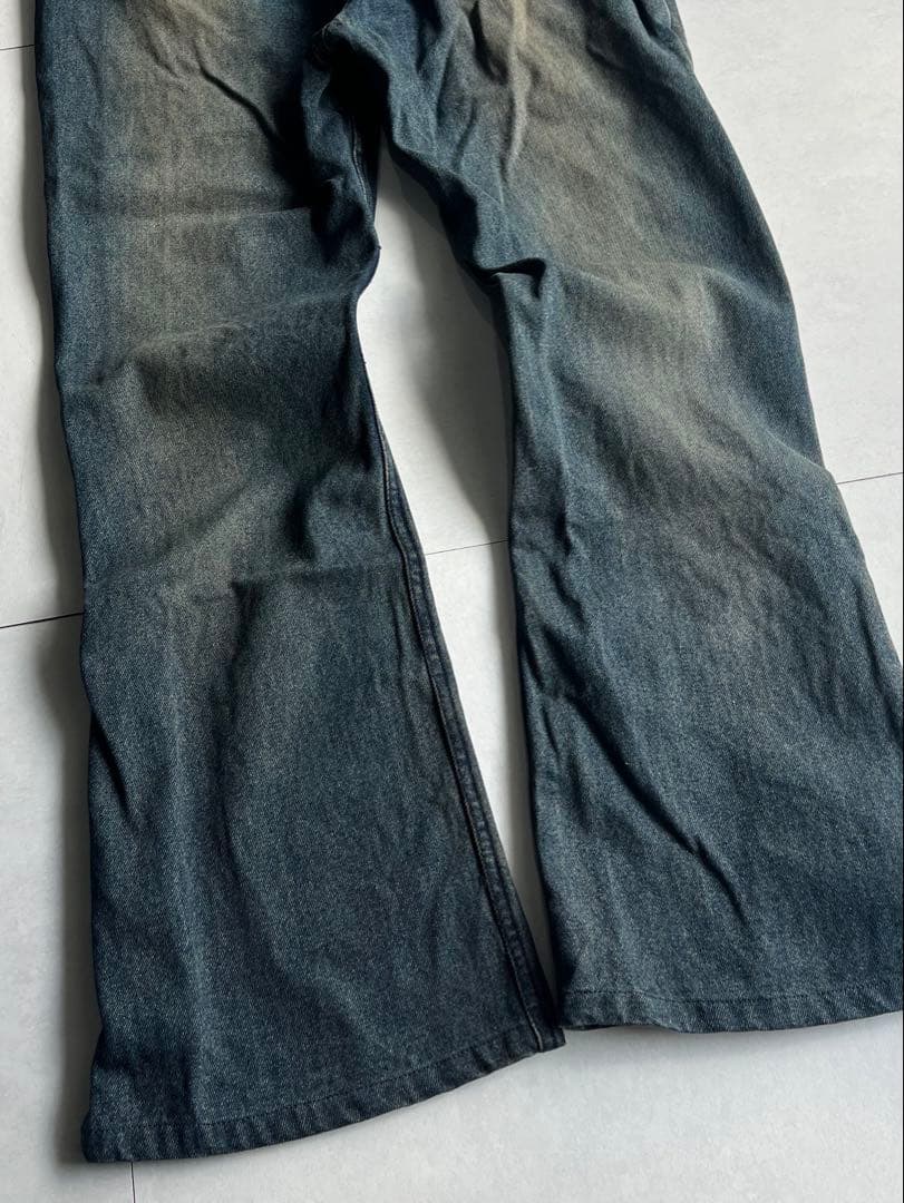 パンツ \"PPFM\" Double Waist Flared Denim