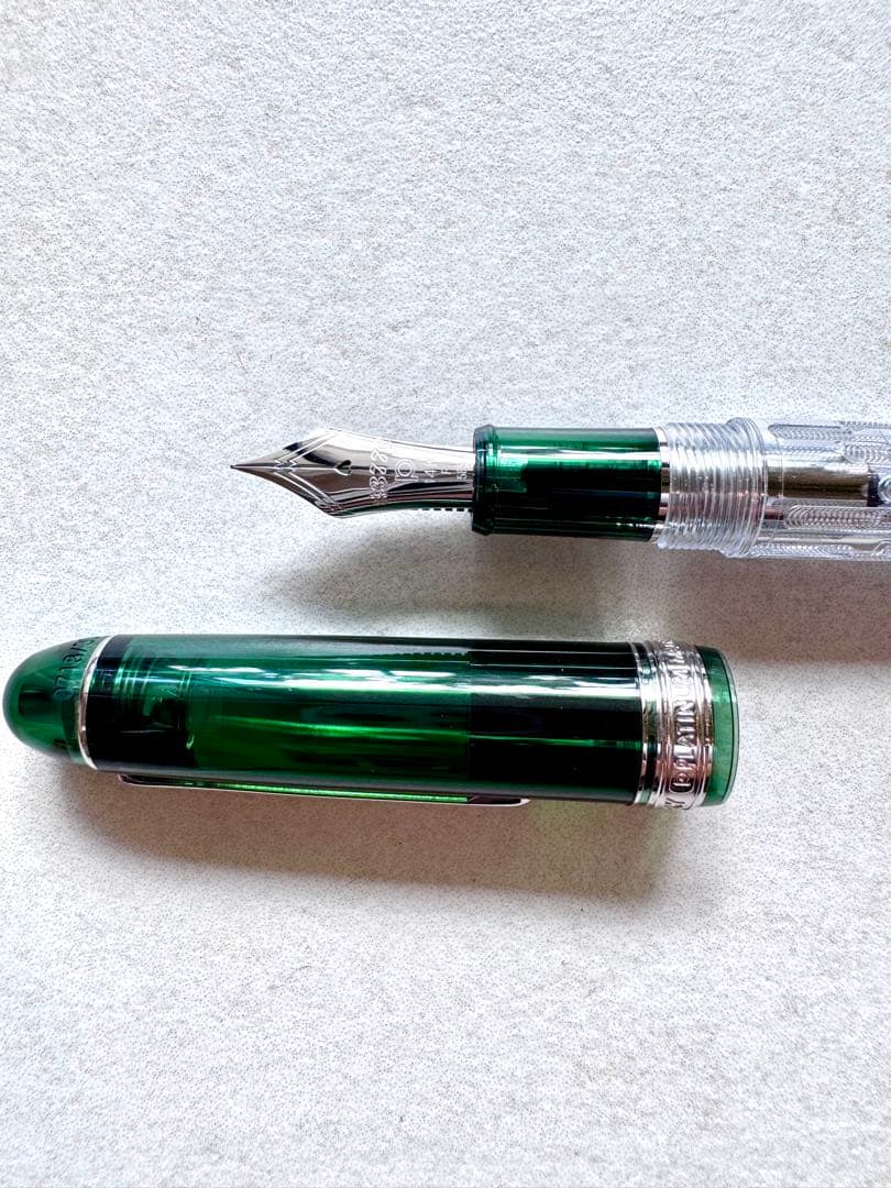 【どんべえ様】プラチナ万年筆 限定品＃3776 センチュリー 富士雲景 霞