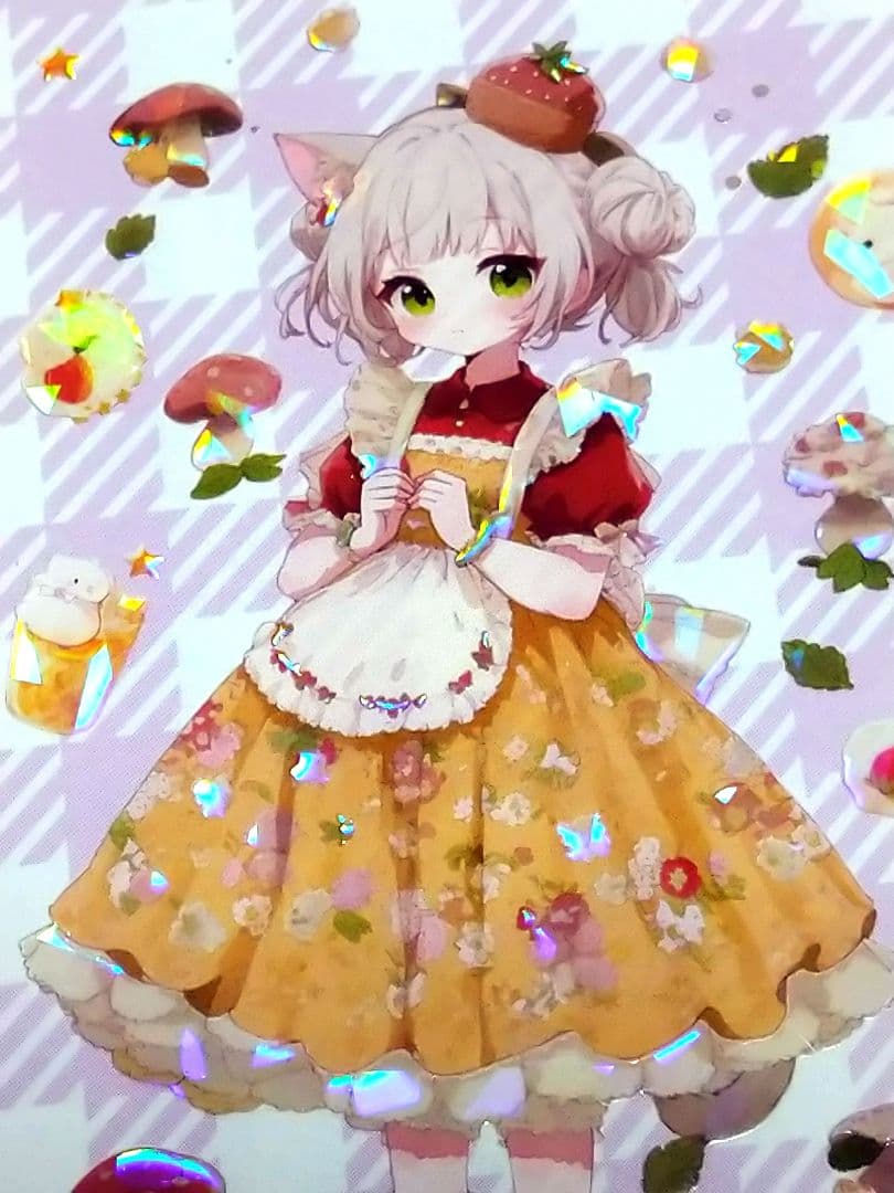 廃盤品✩J1068＃莓果庄园(贝壳光)未定義切売り海外人物マステ女の子AIマステ