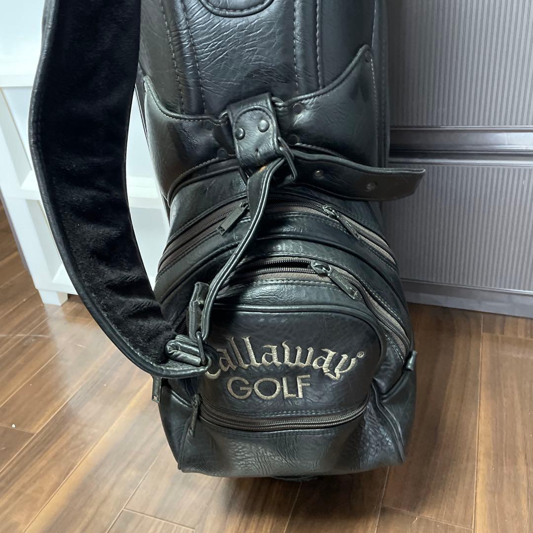 キャロウェイ　ツアーキャディバック　本革　ビンテージ