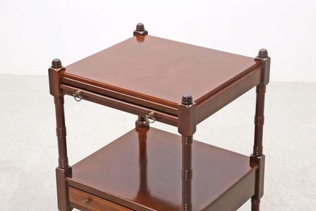 U.S. アメリカ ボンベイ サイドテーブル ラック ベッドサイド ヴィンテージ