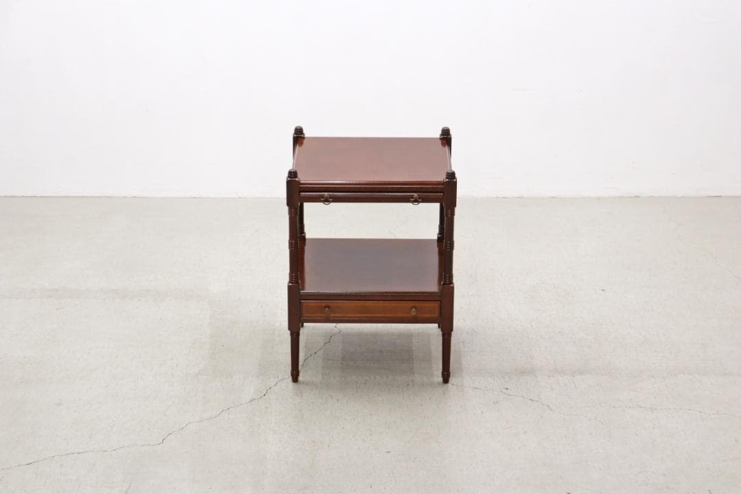 U.S. アメリカ ボンベイ サイドテーブル ラック ベッドサイド ヴィンテージ