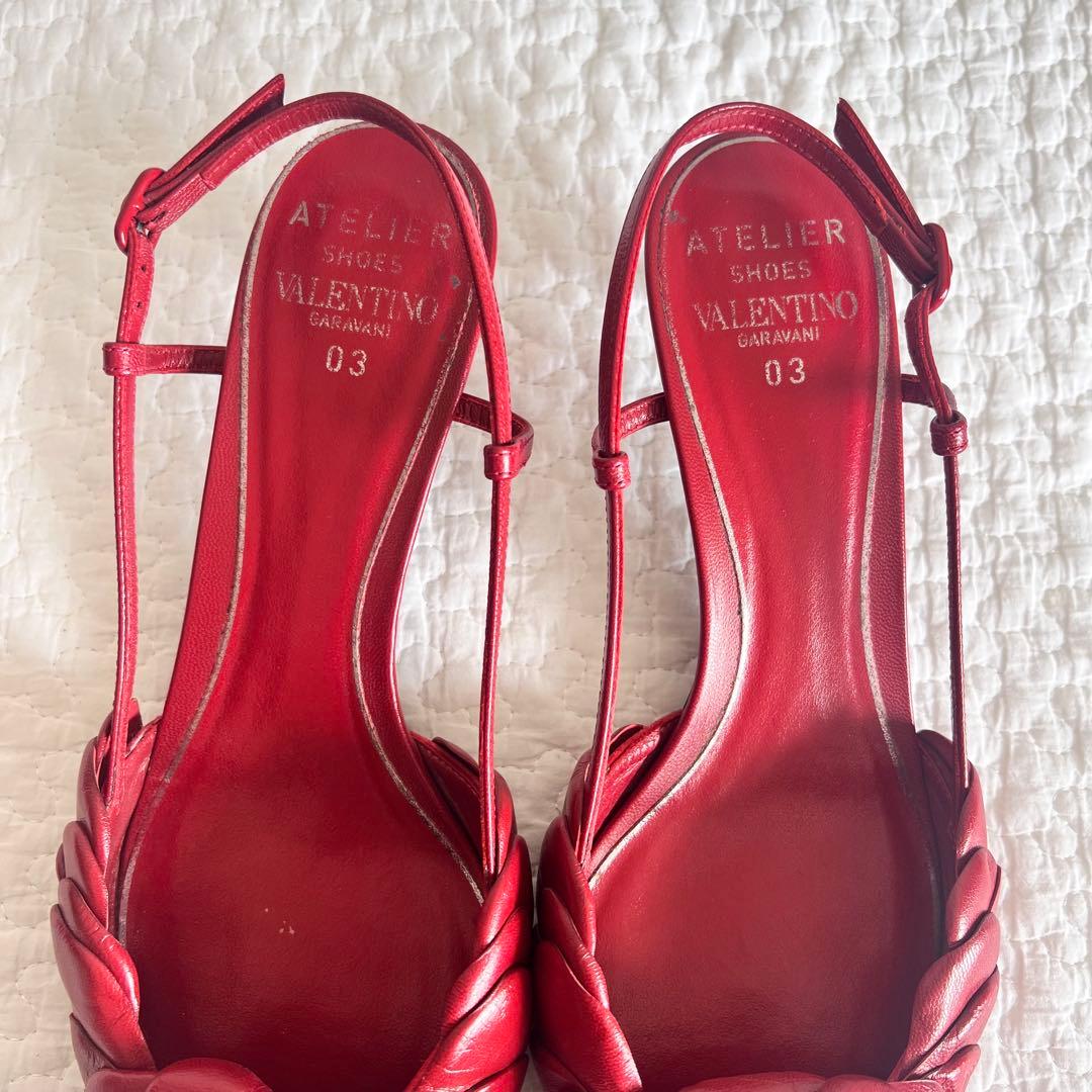 ヴァレンティノ ガラヴァーニ ATELIER フラワーパンプス 花 ミュール