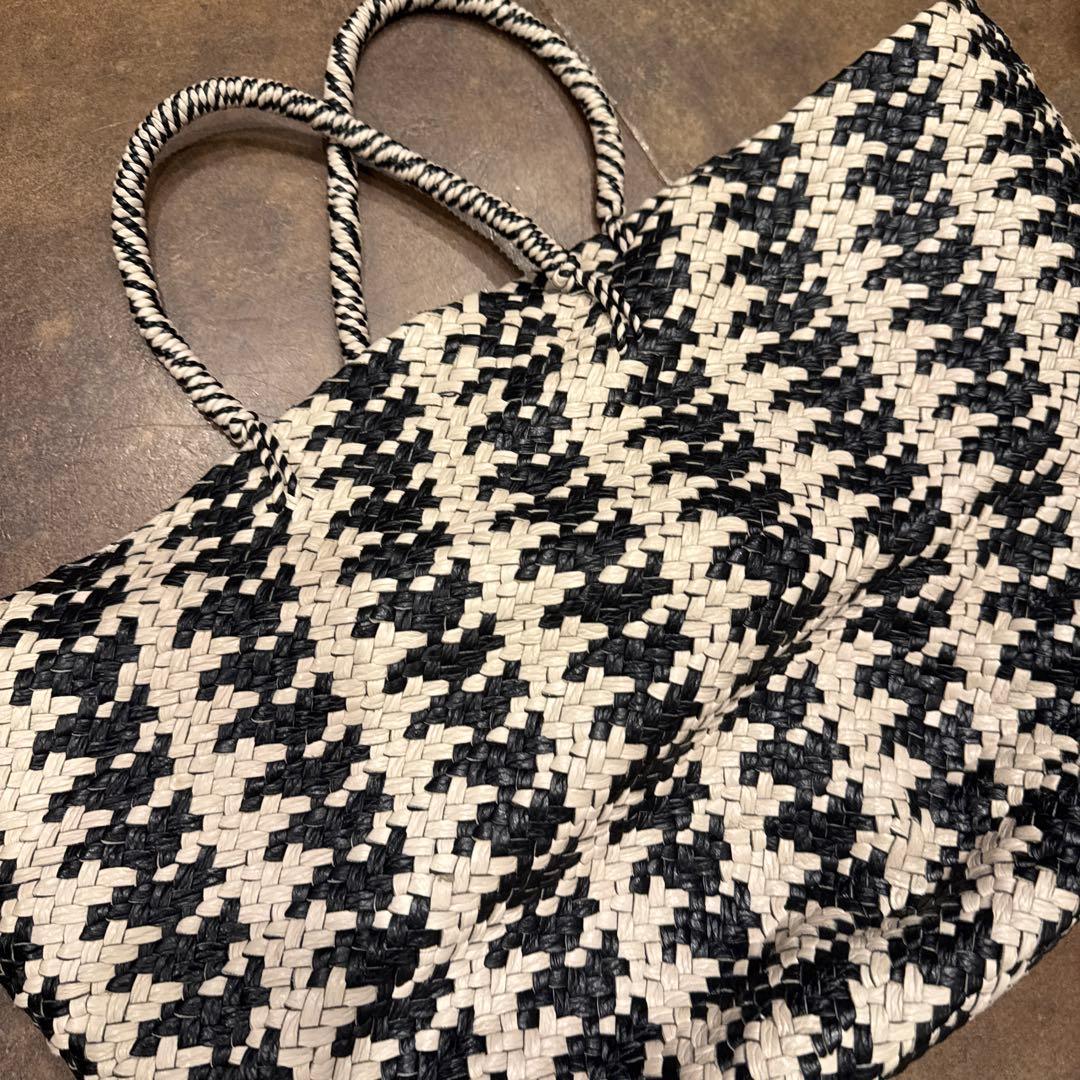 Aeta アエタ Leather Basket レザーバスケットバッグ コンビ