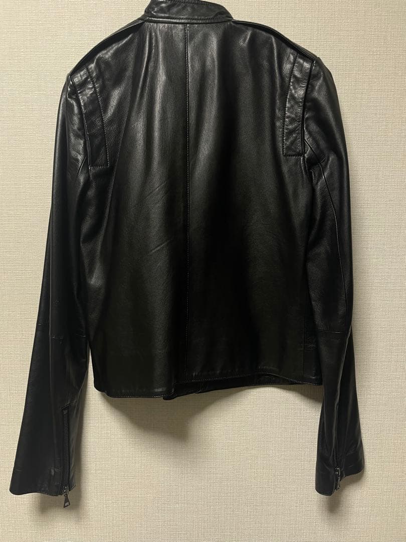 美品◆Theory◆シングルライダースジャケット　ラムレザー