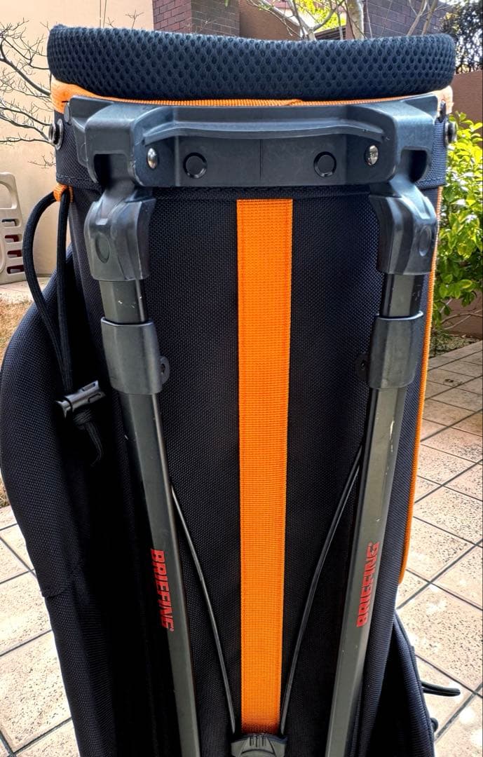 BRIEFINGブリーフィング スタンドキャディバッグ　黒/オレンジ