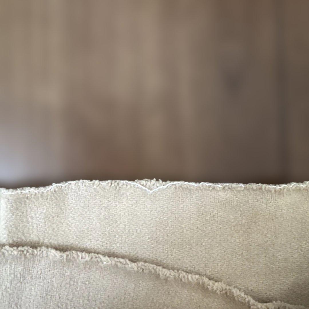 evam eva コットン　ブランケット　セージ色