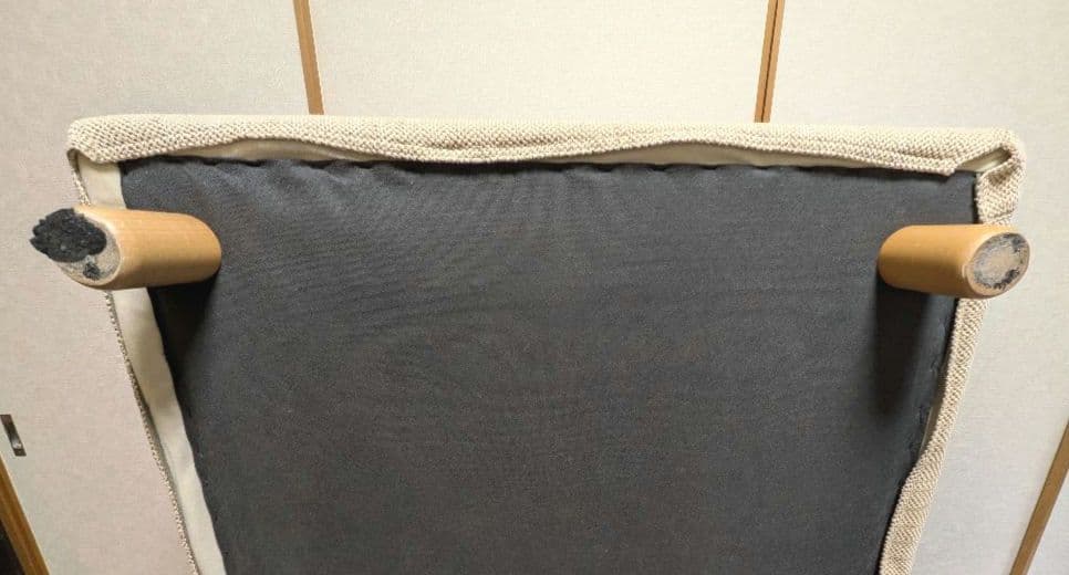 無印良品 スリムアームソファ 2.5シーター 羽根×ポケコ