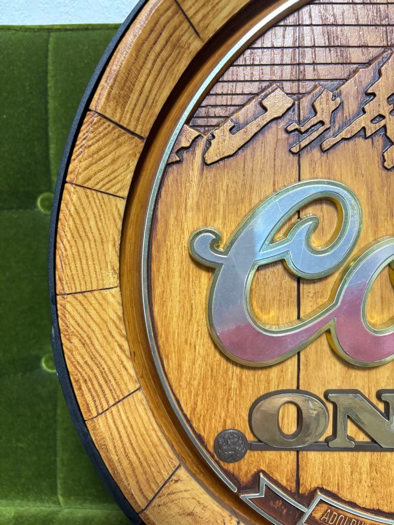 超美品 COORS クアーズ 壁掛け ビンテージ ビアサイン パブミラー レトロ