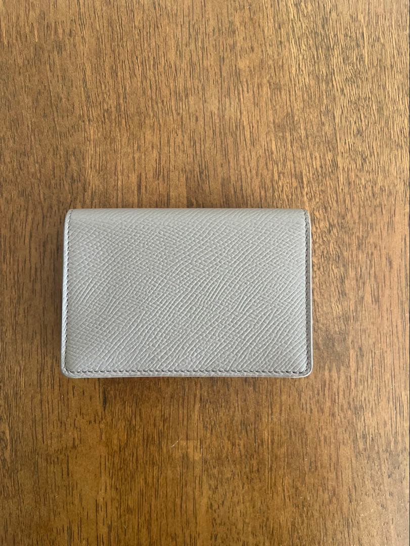 CELINE グレー レザー 名刺入れ