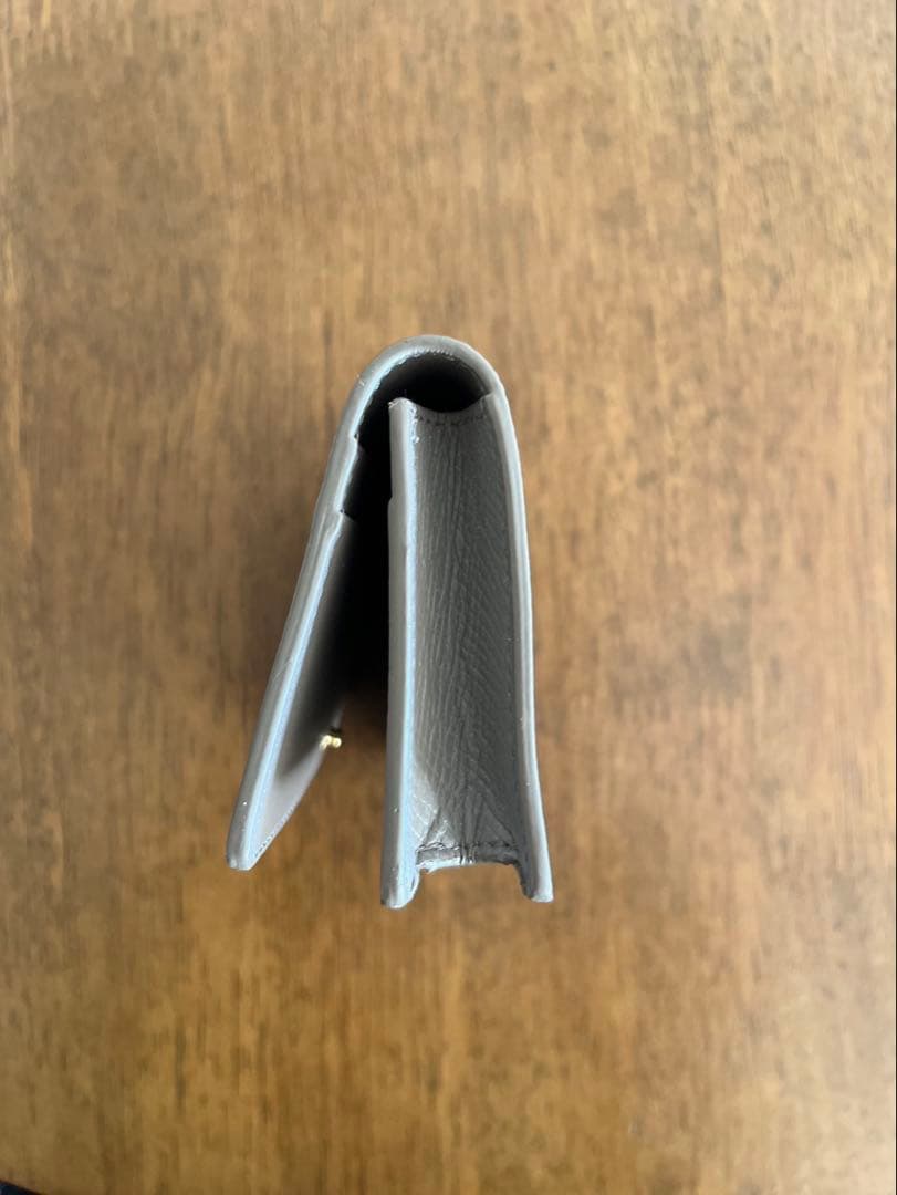 CELINE グレー レザー 名刺入れ