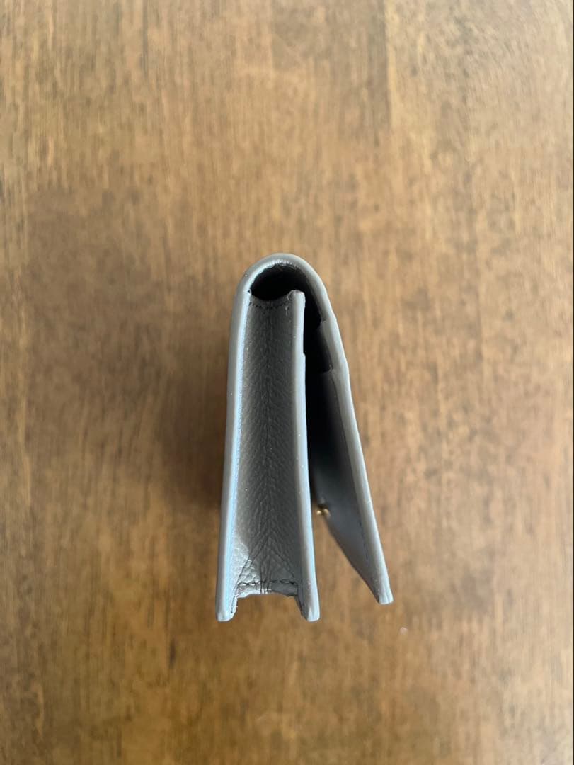 CELINE グレー レザー 名刺入れ