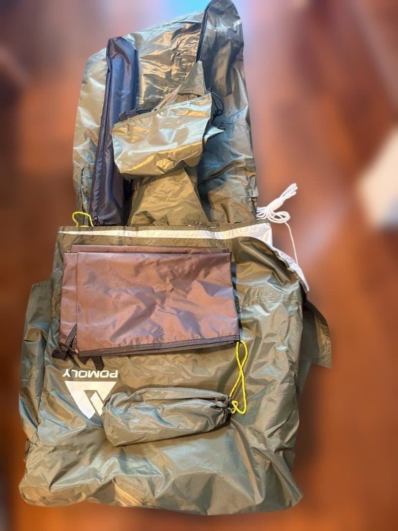 POMOLY ポモリー　ジャンク　キャンプテント オリーブグリーン