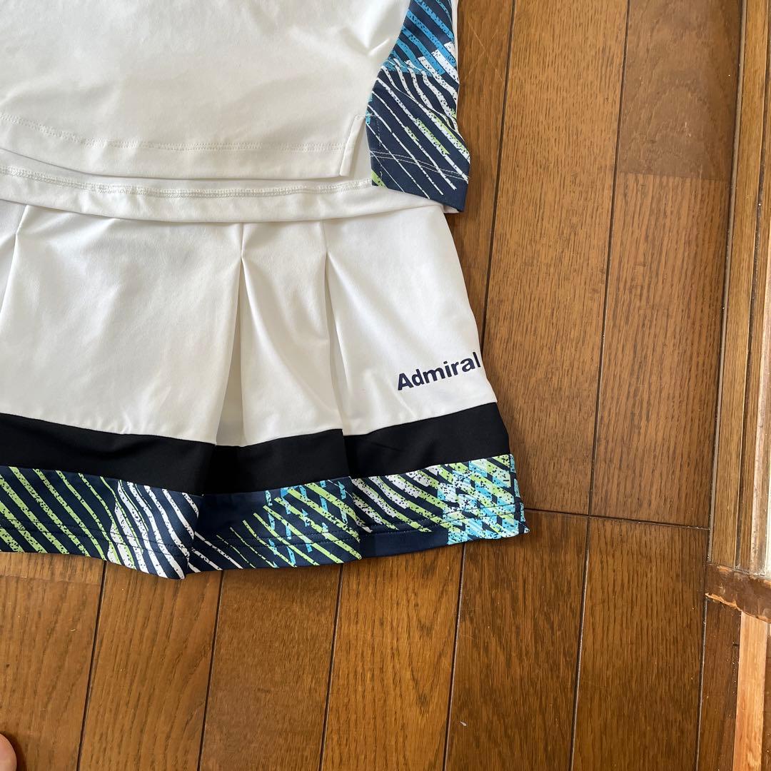 Admiral テニスウェア トップス＆スカートセット　幾何学模様　Sサイズ