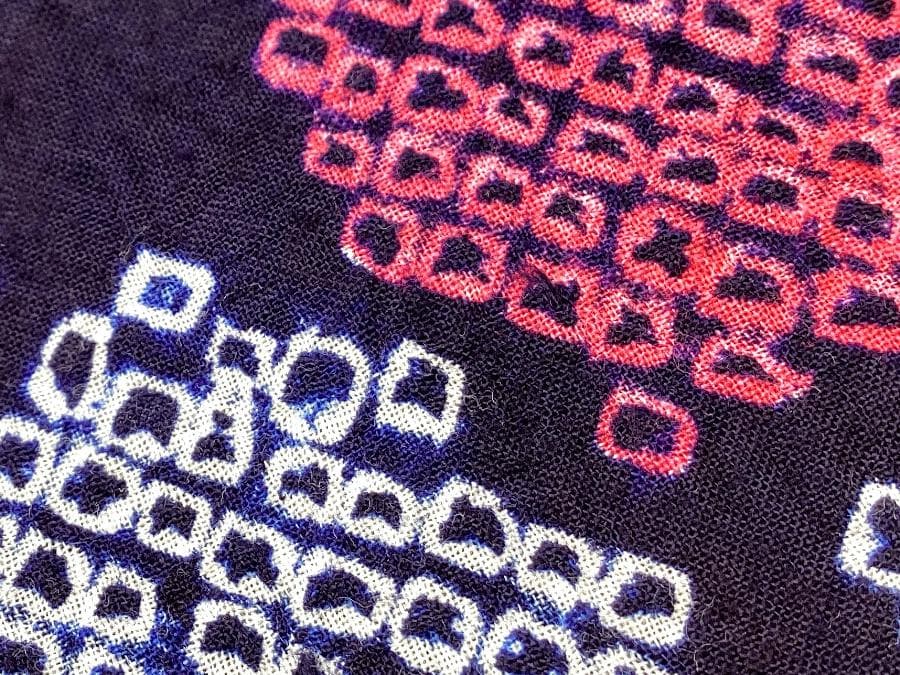 値下げ‼️ 211　中古品　綿　総絞り　ゆかた　有松鳴海絞り　手縫い　Sサイズ