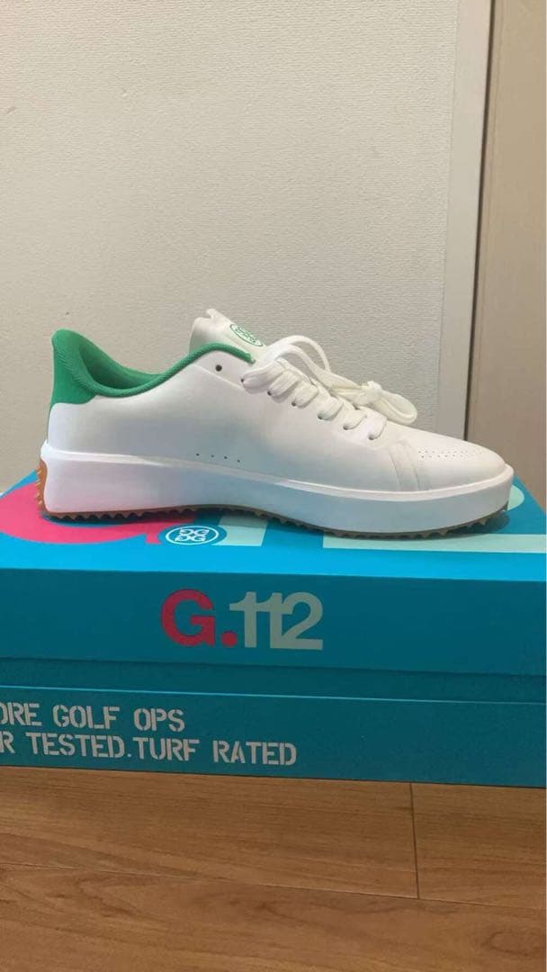G/FORE ゴルフシューズ ホワイト/グリーン 新品　メンズ　靴