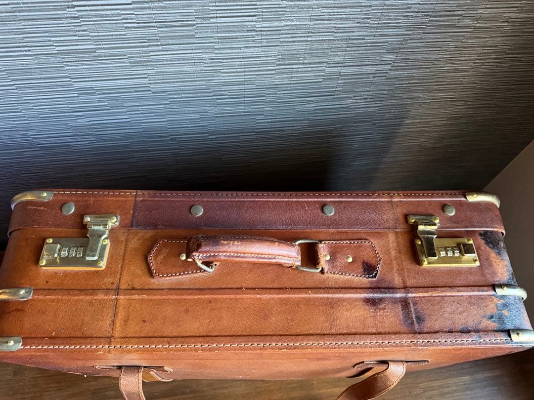 JUNK★アンティーク★トランク 本革 レザー ヴィンテージ アタッシュケース