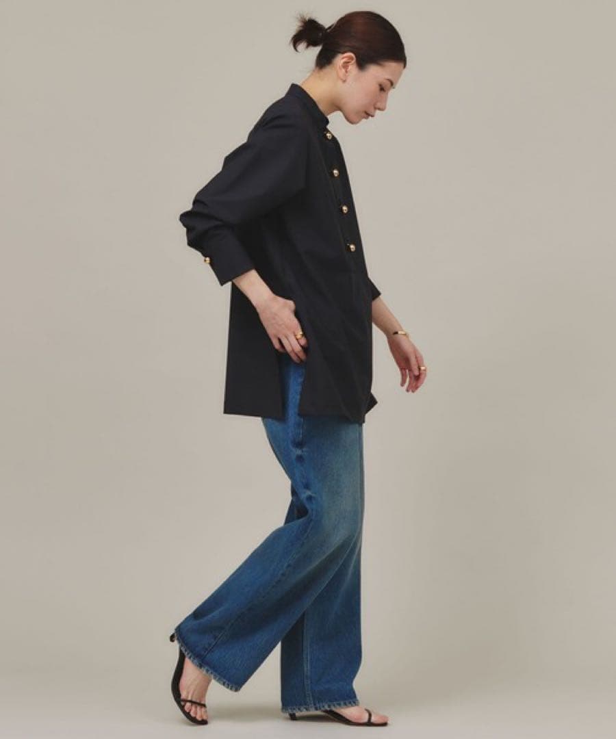 Curensology スフィアボタンブラウス