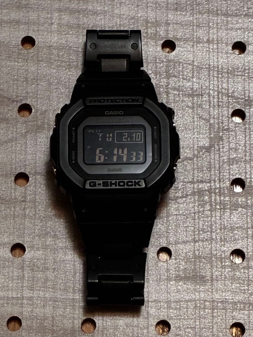 【美品】G-SHOCK gw-b5600bc カスタム社外軽量コンポジットベルト