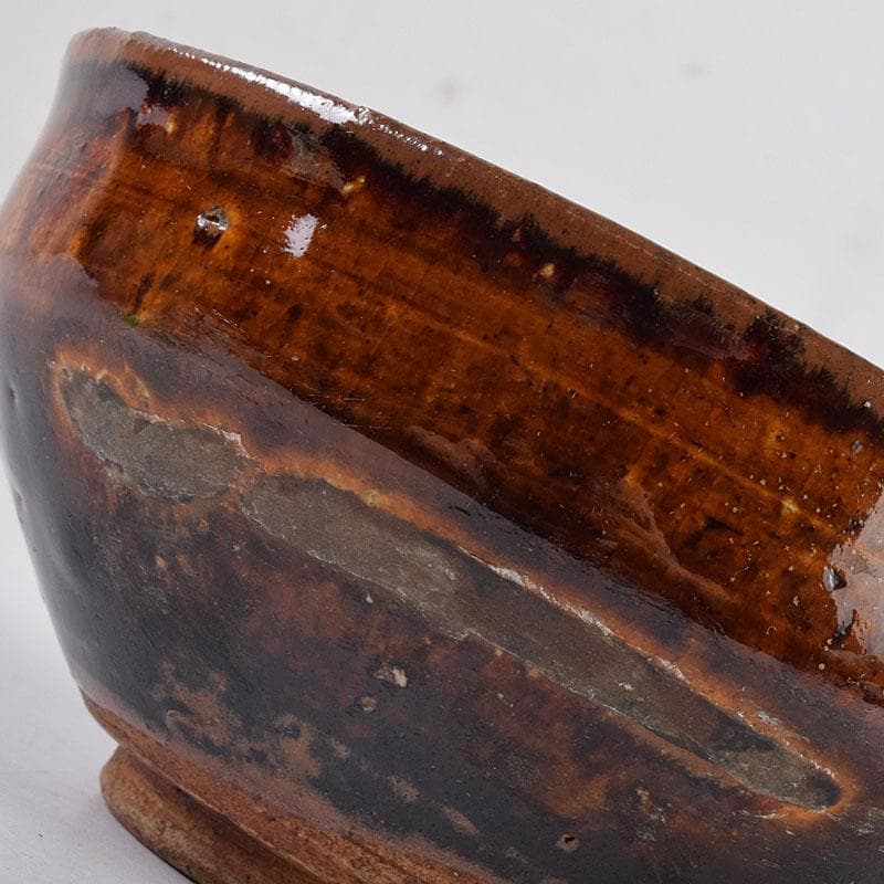 茶道具　瀬戸焼　古瀬戸天目茶碗　仕覆付　龍光極め箱　C　R8926