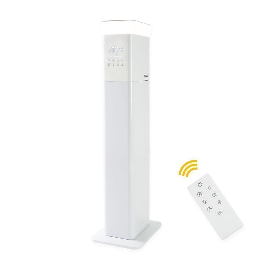 加湿器 抗菌 アロマ超音波式 uv除菌 ハイブリッド式 リモコン付きB2399