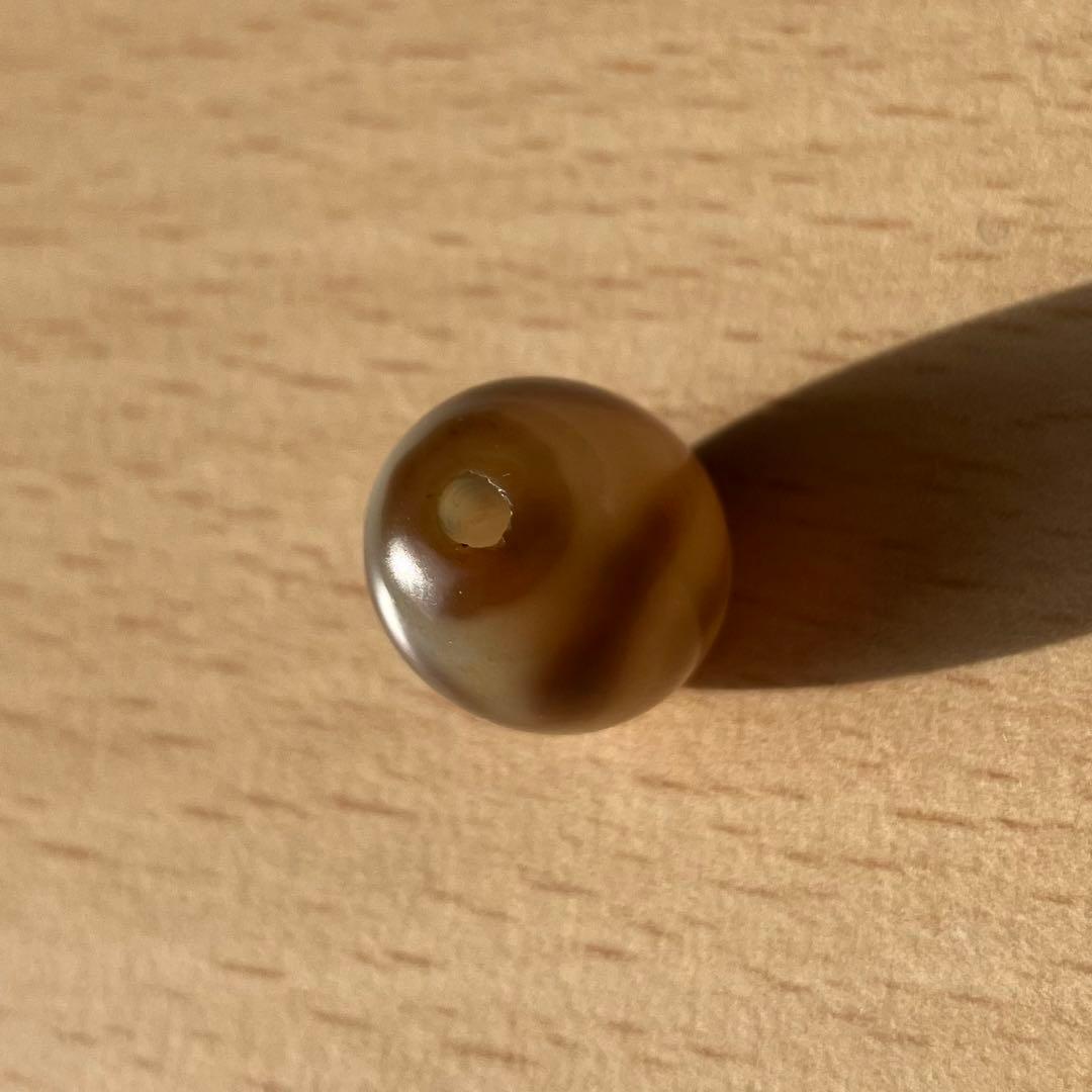 水紋虎牙 天珠 Dzi bead ①