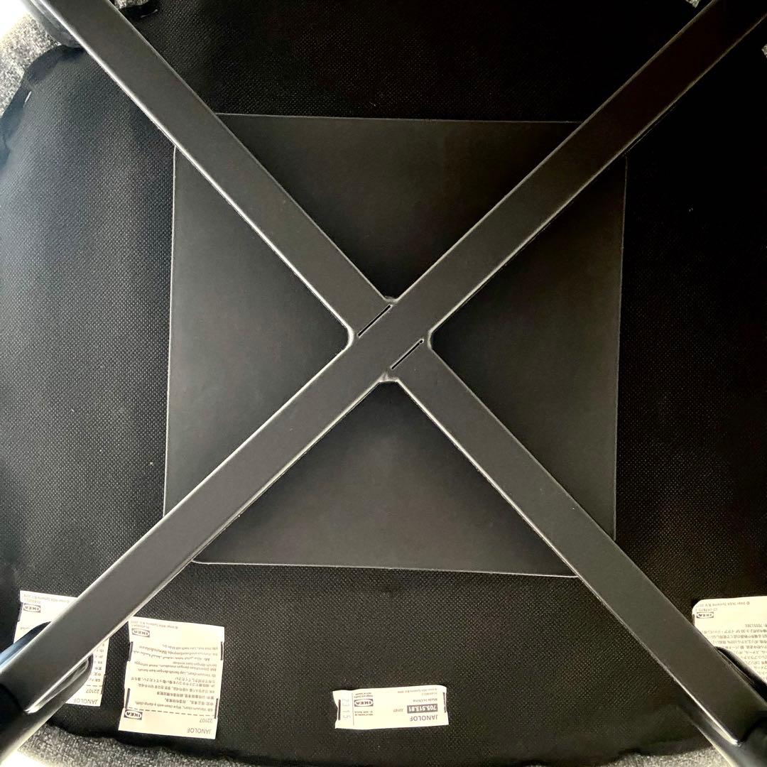 【送料込み】IKEA ヤンオロフ回転パーソナルチェア ミディアムグレー 2脚