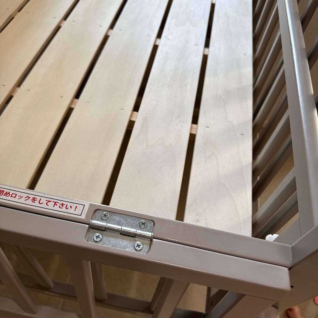 【Kura 】ノモック　wオープンハイタイプ ミニベビーベッド